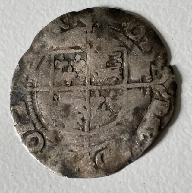 Queen Elizabeth I Silver Groat Coin 1558-1603 23mm - metal detector find.