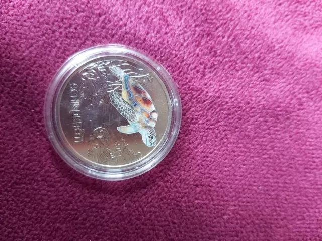 3 EURO Tier-Taler Farbmünzen -leuchtet im Dunkeln- Österreich Schildkröte