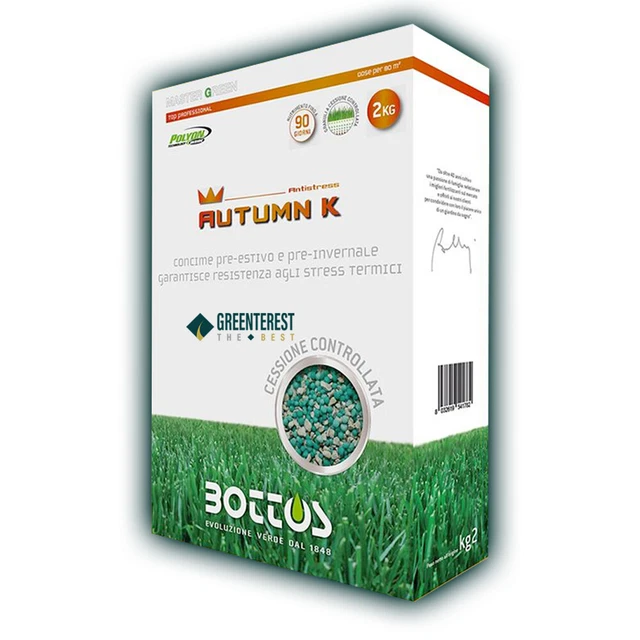 Fumier Pour Pelouse Master Vert Autumn K 21-0-25 2KG Anti-stress Pré Hiver / Es