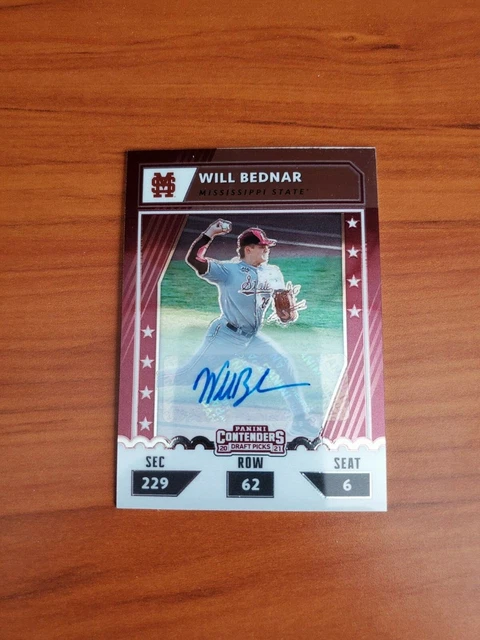 Will Bednar - 2021 Elite Extra Edition College Ticket Optic Autograph AUTO #/99