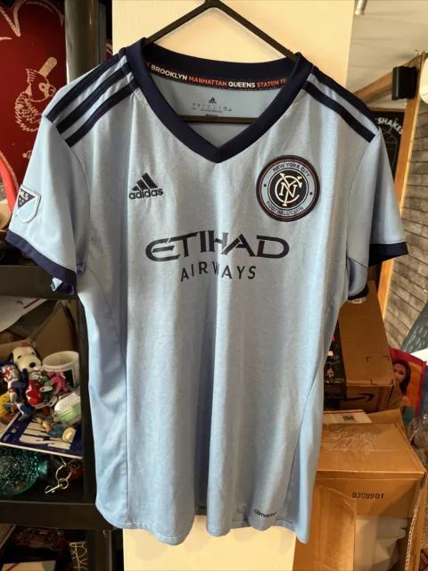 NEW YORK CITY FC 2016-17 FOOTBALL Home JERSEY SHIRT  YOUTH Large AGE 16-18