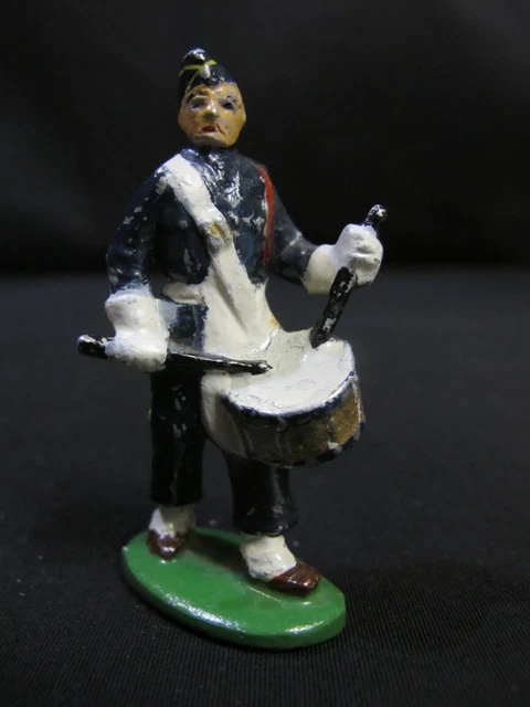 QUIRALU ANCIEN Jouet Figurine Chasseur Alpin Musicien Trompettiste réf