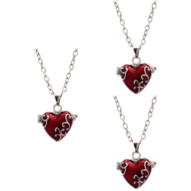 3 Pieces Dog Urn Hollow Cremation Jewelry Necklaces for Ashes Pendant