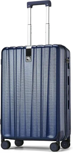 20'' Lightweight Hardside Suitcase w/Spinner Wheels & TSA Lock (Dark Blue) HANKE
