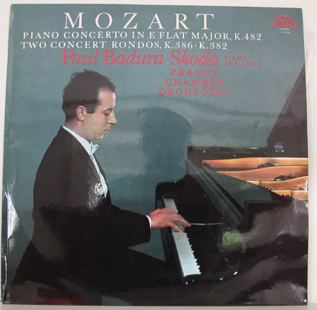 MOZART PIANO CONCERTO K 482 TWO CONCERTO RONDOS PAUL BADURA-SKODA 12" LP (f266)