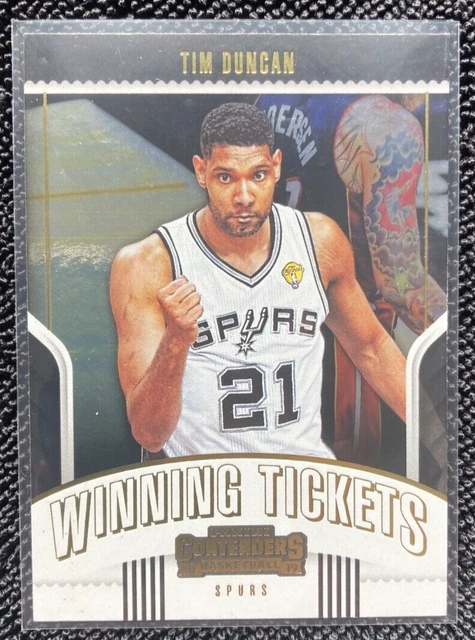 2018-19 Panini Contenders Winning Tickets Tim Duncan #22 HOF