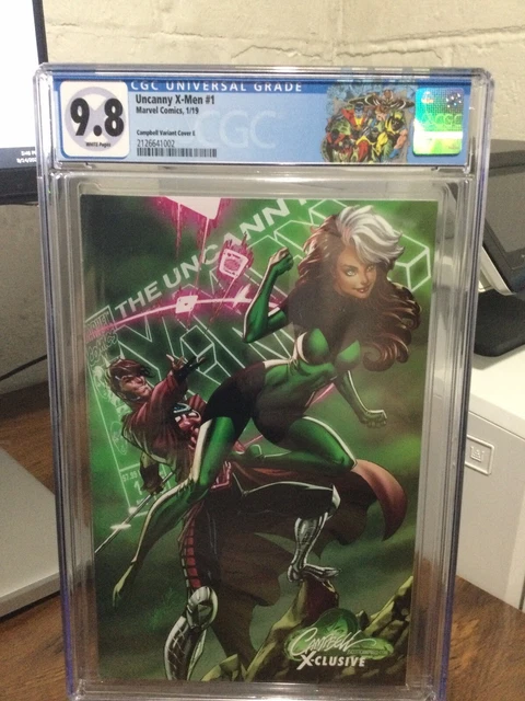 Uncanny X-Men, Vol 5 #1 AE J Scott Campbell Store Cover E 9.8 CGC X-Men Blue Lab