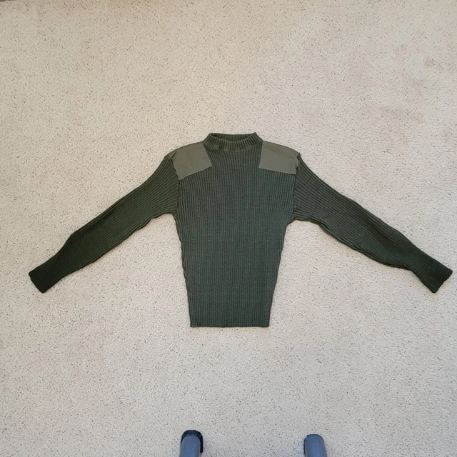 US Army Green DSCP Garrison Sweater  Military Pullover Size 42