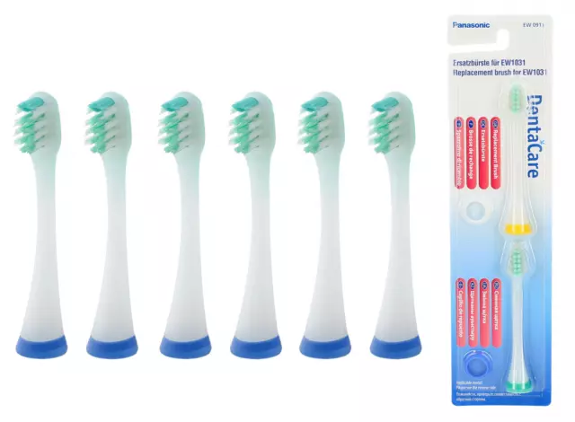 6x brosses à dents Panasonic EW1031 pour EW1012