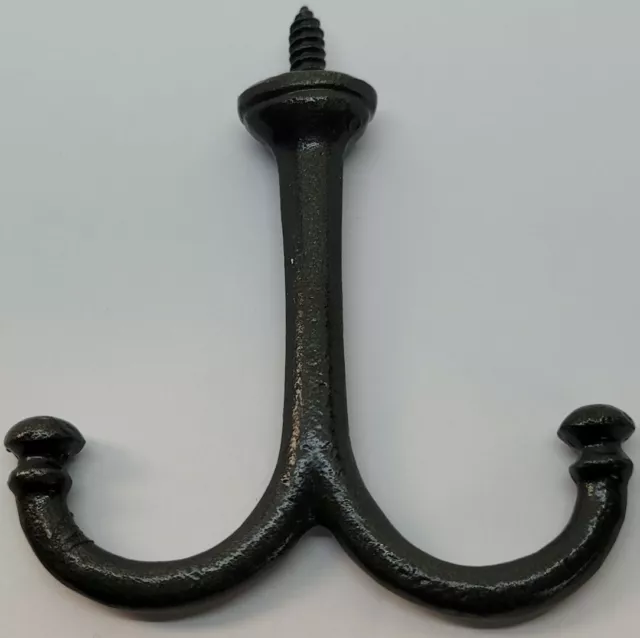 Cast Iron Wardrobe under table mount Ceiling Double Hook coat rack purse mid