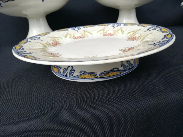 Service Ancien Longwy/vaisselle Longwy/Ceramique francaise/old French ceramic 5