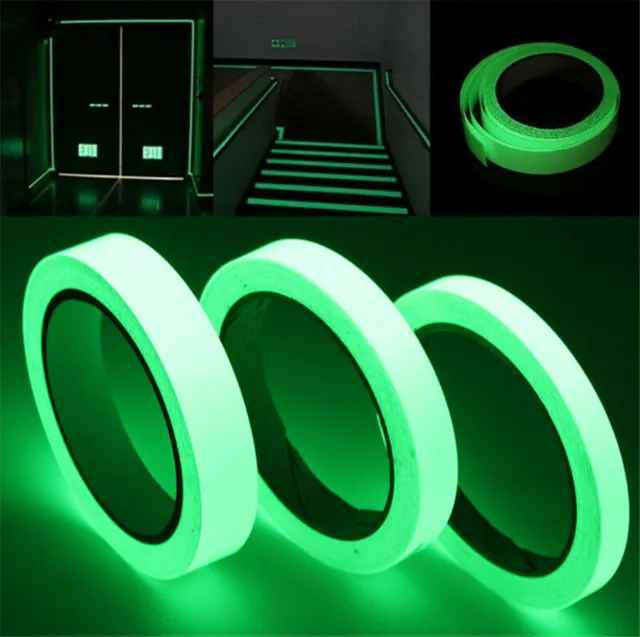 Nachleuchtend Fluoreszierend Leuchtband Klebe Band Leucht Folie Glow In The Dark 2