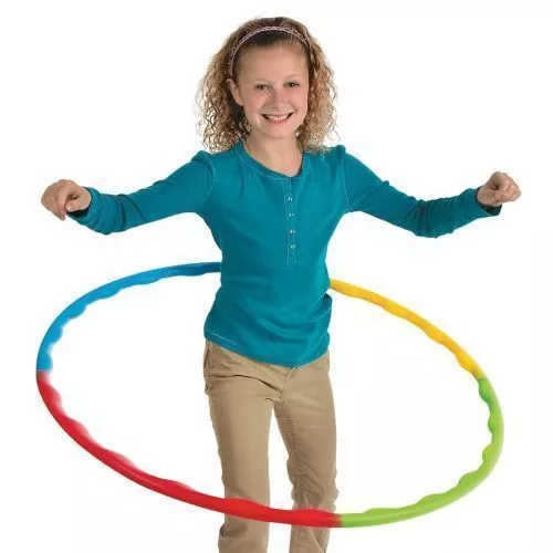 Cerceau Hula Hoop Enfant,Kids Hula Hoop 2 Paquets Exercice de Fitness  Détachable et Réglable Les