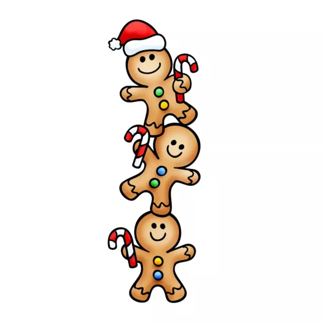 Stacked Christmas Gingerbread Man Metal Cutting Dies Card Making Craft