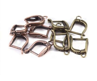10 Pcs/lot Earring Hook Metal Rustic Style Findings Empty Base For DIY Jewelry