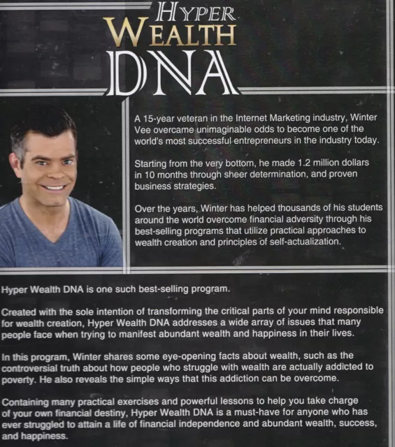 Winter Vee HYPERWEALTH DNA AUDIO CDs + WORKBOOK 2