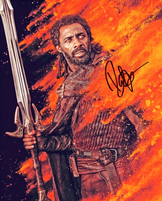 10x8 Photo Personally Autographed by Idris Elba & COA