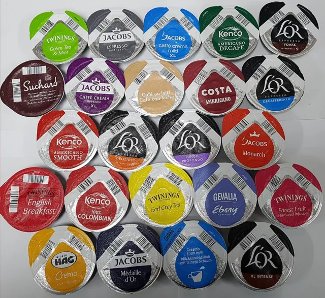 TASSIMO Coffee Capsules T-Disc Pods / Mixed Variety Packs of 20,36