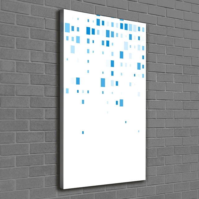 Tableau Sur Toile Tulup - 100x50 Cm, Motif Boules Rouges Et Blanches - Art Moderne, Neuf