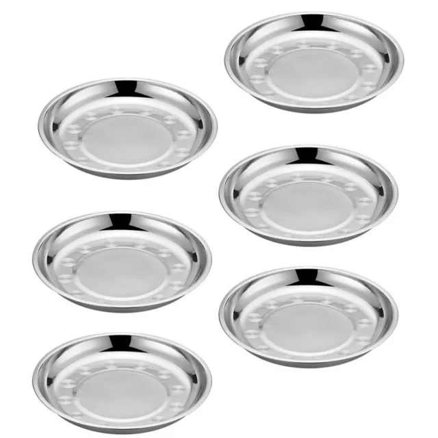 6 Pcs Essensteller Edelstahlscheibe Edelstahlblech Lebensmittel