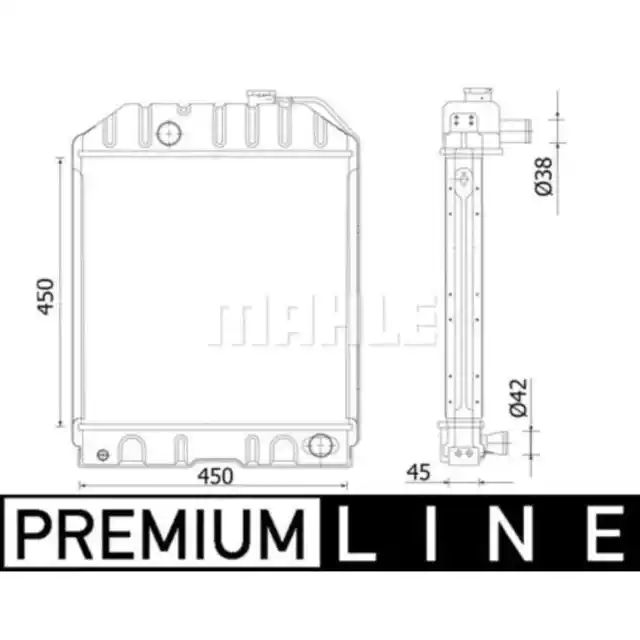 Kühler Motorkühlung MAHLE CR 2298 000P Kühlung