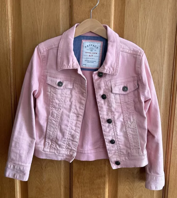 Fat face pink denim jacket sale