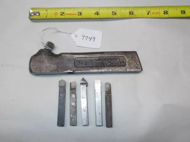 ARMSTRONG No. 1-S Lathe Tool,1/2" X 1-1/8" Shank, Holds 5/16" Square Bits, USA