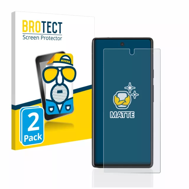 2x Protector Pantalla Antireflejos para Google Pixel 6a Pelicula Protectora Mate