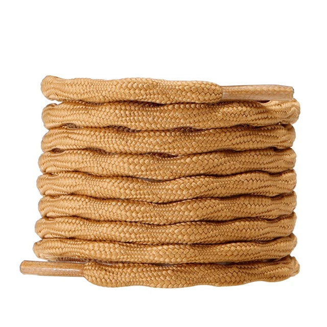 3 Pair Wave Tan Hiking Work Boot Shoe Laces for 5 6 7 8 9 10 eyelets Stay Tied