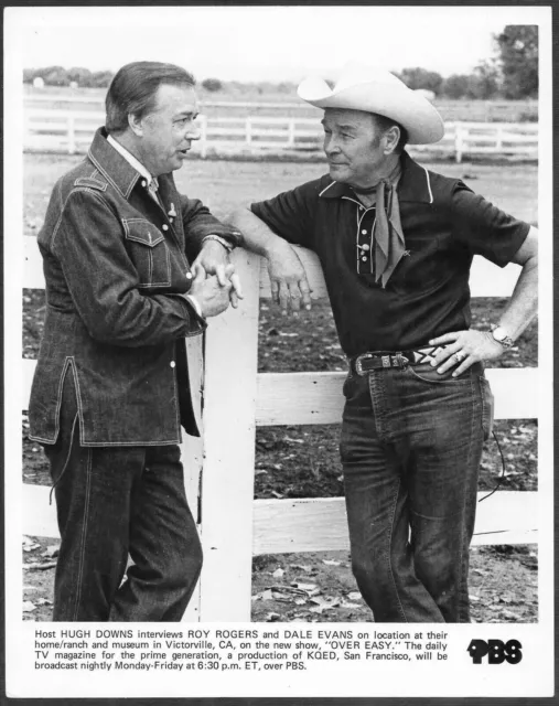 WESTERN ROY ROGERS at his Ranch Original 1980s PBS Photo Hugh Downs ...