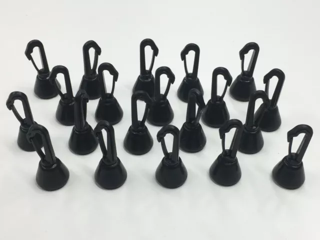 20 x Coated TMC back lead Weights. Secure Clip System. Carp, Coarse, Black, 30g