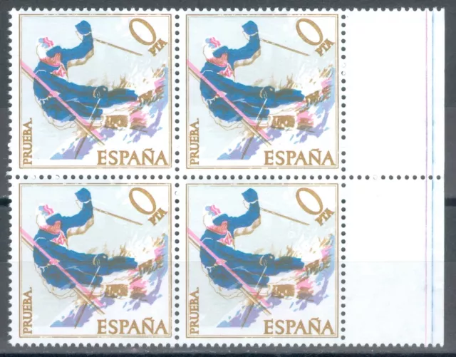 España - Año 1977 - Edifil 2408 - Ensayo O Prueba Dentada Multicolor.