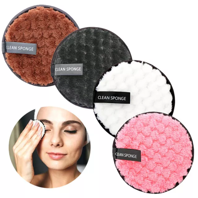 5X Make Up Remover Reusable Face Facial Sponge Cleaner Microfiber Cleansing Pads
