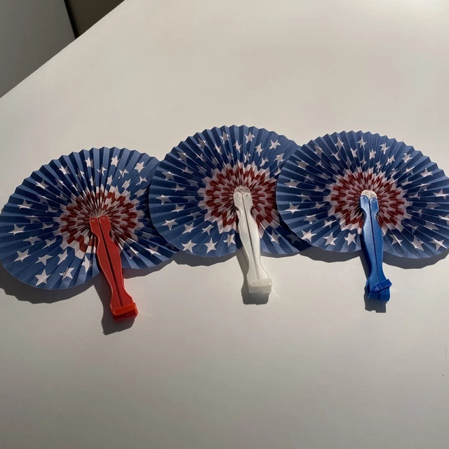 3 Mini Oriental Hand Fan Bundle zaj