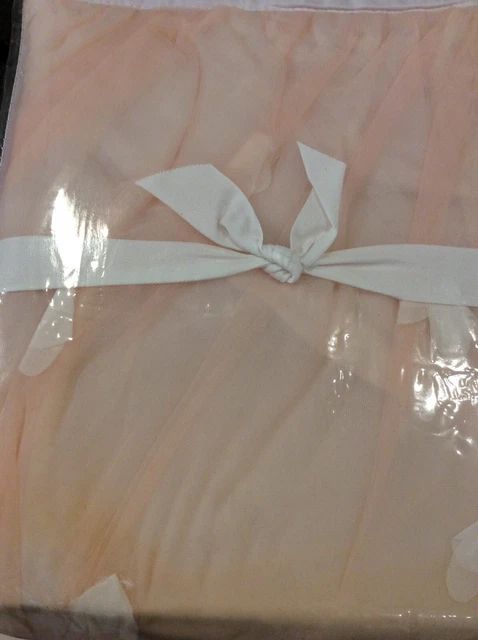 POTTERY BARN KIDS Monique Lhuillier Ethereal Tulle Crib Skirt Nursery NWOT Blush 85.00 PicClick