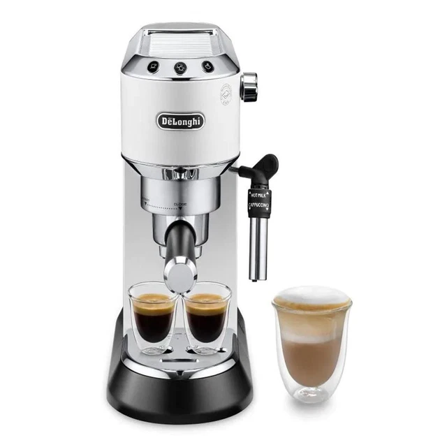 DeLonghi EC685.W Dedica Style Kurbel-Espressomaschine 1300 W Weiß  15 Bar 1,1 L