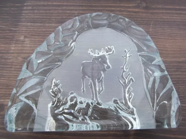 Decorative Kristallbild Moose Sweden Stockholm??? #8260