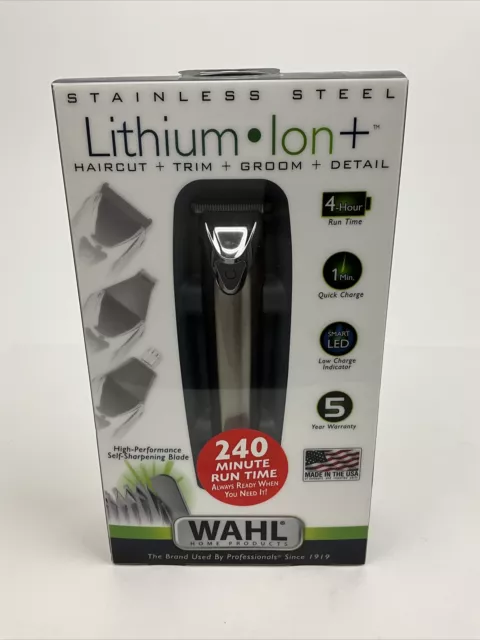 Wahl Stainless Steel Lithium Ion+ Face & Body Shaver Haircut, Trimmer Groom NEW