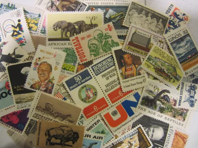 BETTER MINT USA Postage Stamp Lot, all different MNH 6 CENT COMMEMORATIVE UNUSED