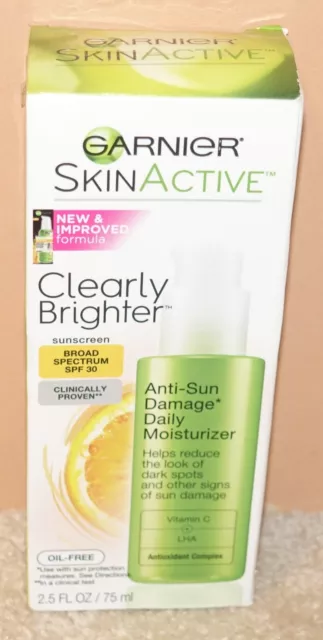 Garnier Skin Active Clearly Brighter Anti-Sun Damage Daily Moisturizer ~ 2.5 OZ