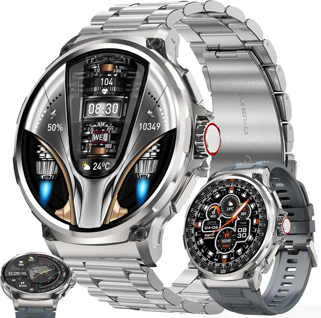 LIGE Smartwatch Uomo con Risposta Chiamate e Vivavoce, Orologio Fitness Impermeabile 5ATM con