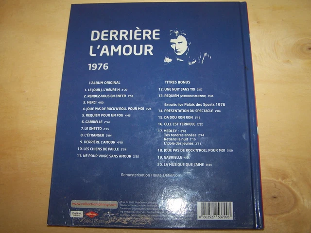 JOHNNY HALLYDAY : derrière l'amour (livre-disque) EUR 5,00 - PicClick FR