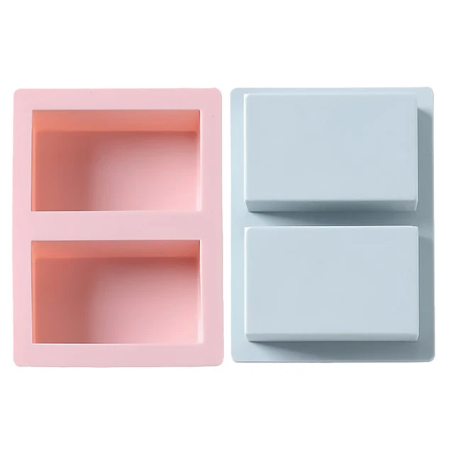 2 piezas de moldes para tejas de jabón chocolate pastel hecho a mano