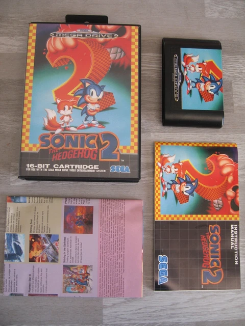 JEU SEGA MEGADRIVE Pal Sonic The Hedgehog 2 Complet En Boite Pour ...