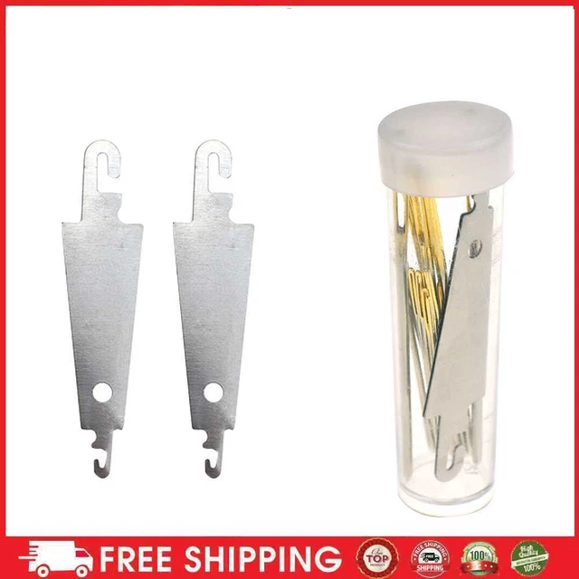 30pcs Needle Threader Cross Stitch Sewing Needle Threading Hook Guide Device Kit