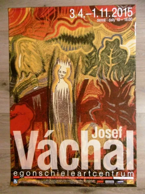 VACHAL Josef Affiche originale Tchèque Expressionnisme Cesky Krumlov Tchékie art