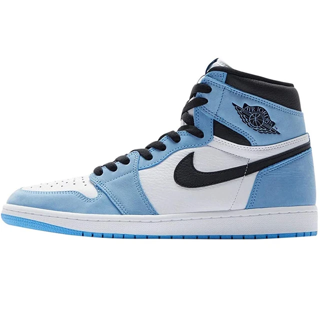 Scarpe Sportive Air Jordan1 Mid Blu Bianco Nero Uomo Donna Scarpe da ginnastica