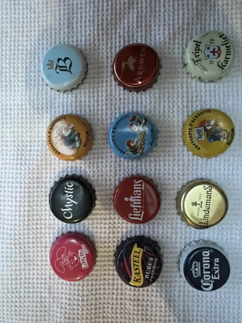 Lot de 12 capsules de bière différente