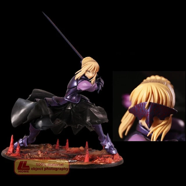Anime Fate Stay Night Saber Black Fight Action Figure Statue Toy Gift Desk Decor