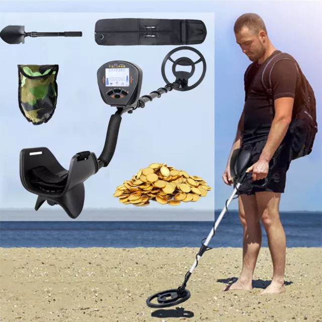 Professional Metal Detector LCD Waterproof Deep Sensitive Treasure Coin Gold